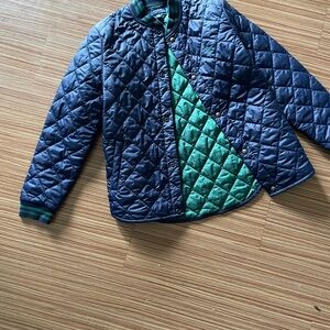 Reversible Blue and Green Quilted Jacket